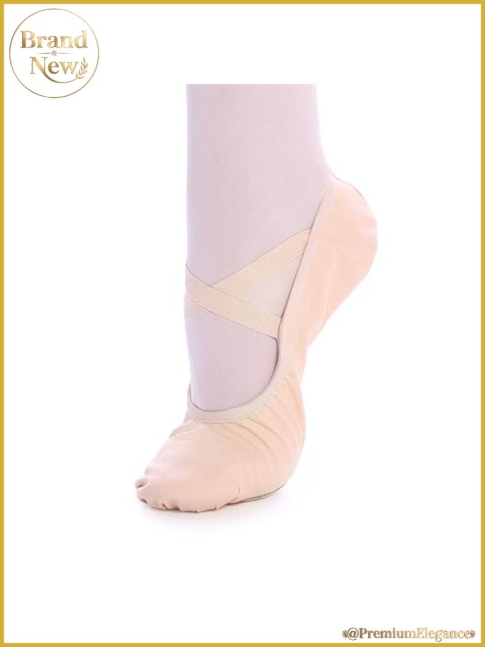 Canvas Ballet Slippers for Women, Split Sole Dance Shoes for Yoga & Barre
